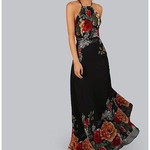 Pretty floor length floral dress